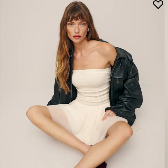 Reformation Sable Cashmere Dress Gossamer - Size S - Picture 4 of 5